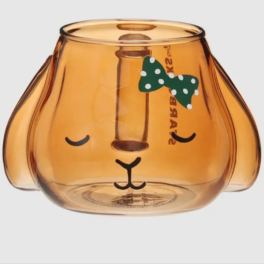 NWT Starbucks Japan 2023 New Year Mocha Rabbit Glass Mug